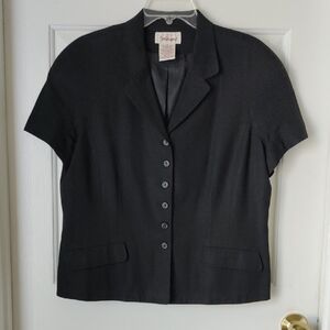 Worthington Charcoal Short Sleeve Blazer